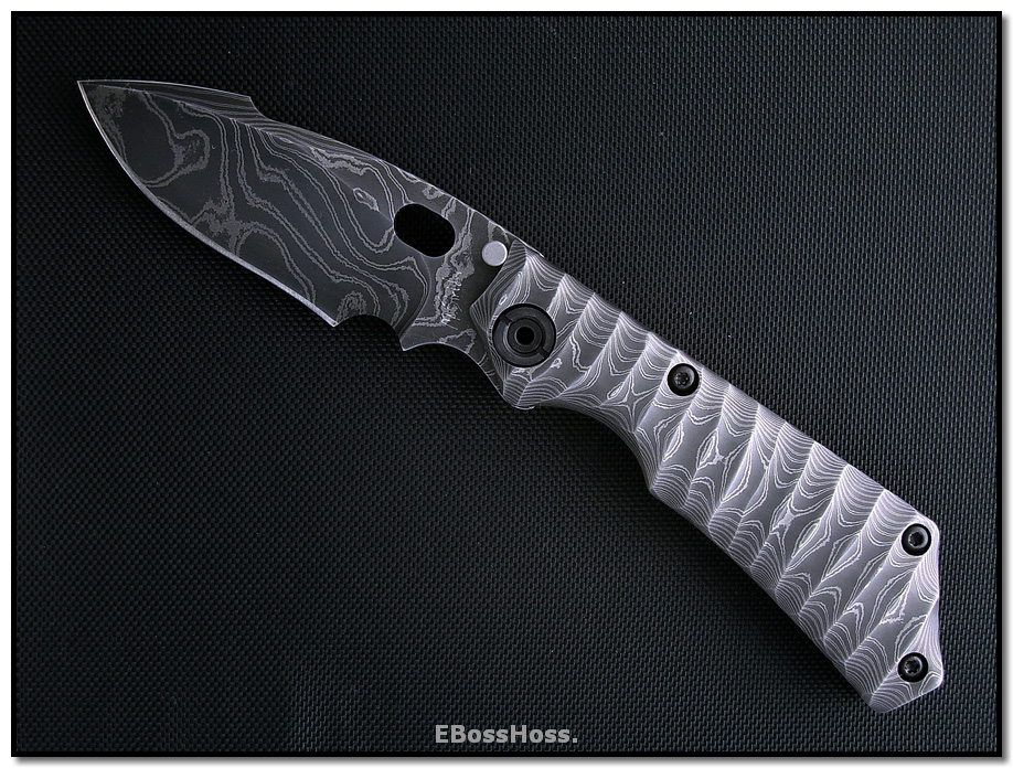 Mick Strider MSC All-Damascus Modified SnG - Harpoon Grind
