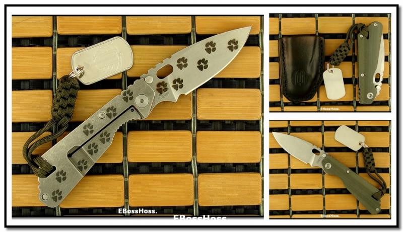 Strider Plaza Cultery PT CC Dog Tag - w/Lifter's Leather