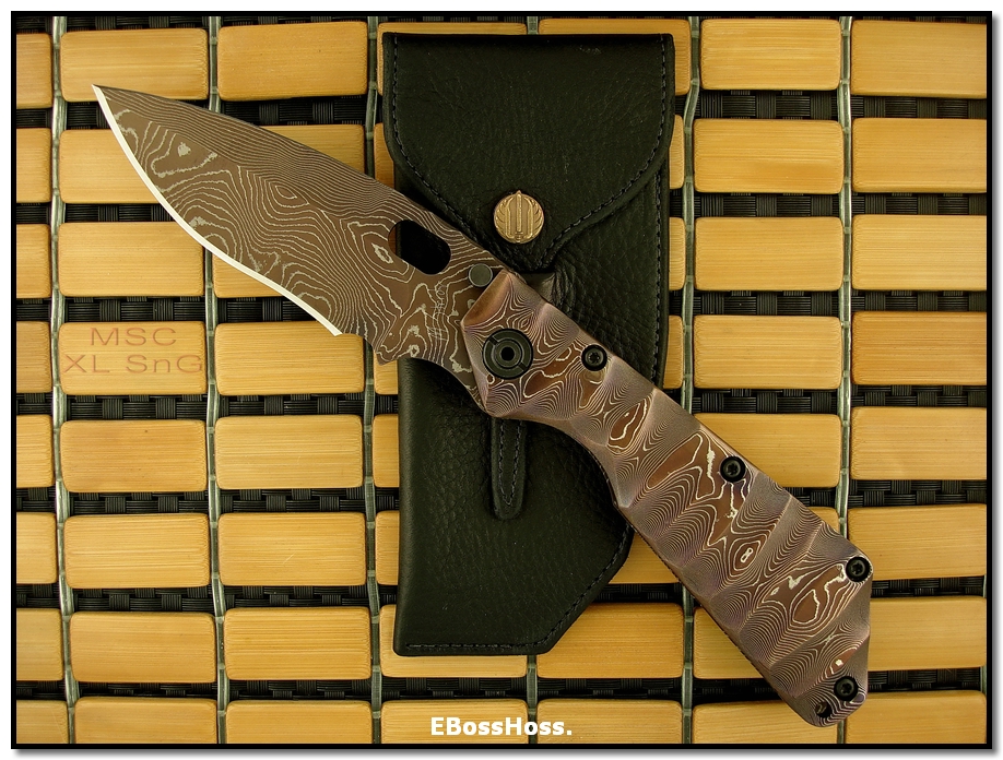 Mick Strider MSC All-Damascus XL SnG - Dagger Grind