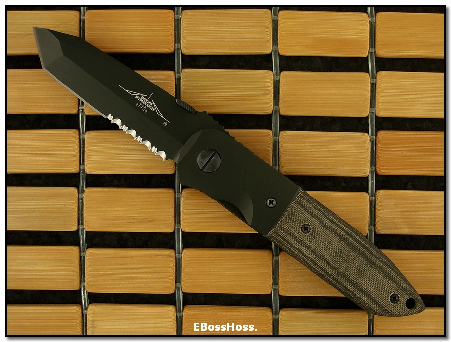 Ernie Emerson CQC-6 Black Blade w/ Serrations