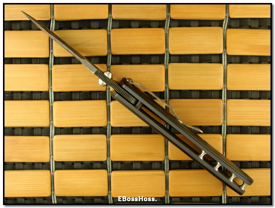 Mike Snody Damascus Resistor Tactical Folder