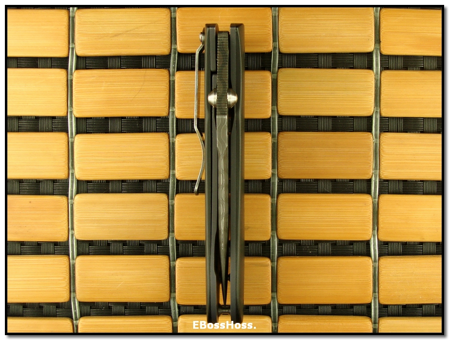 Mike Snody Damascus Resistor Tactical Folder