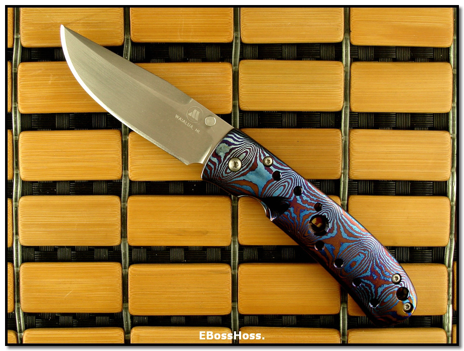 Tom Mayo Small Timascus Drop-Point