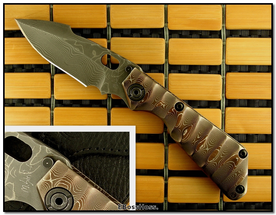 Mick Strider MSC All-Damascus SnG - Harpoon Grind