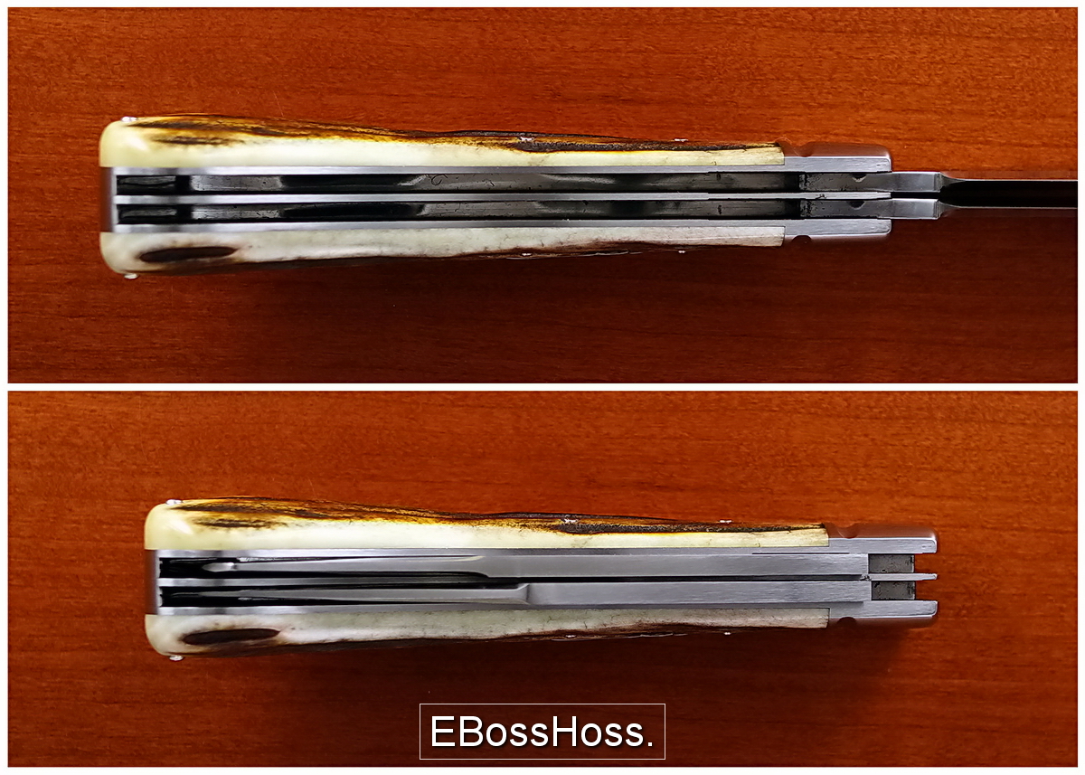 Tony Bose 4 3/4-inch Stag Saddlehorn Trapper