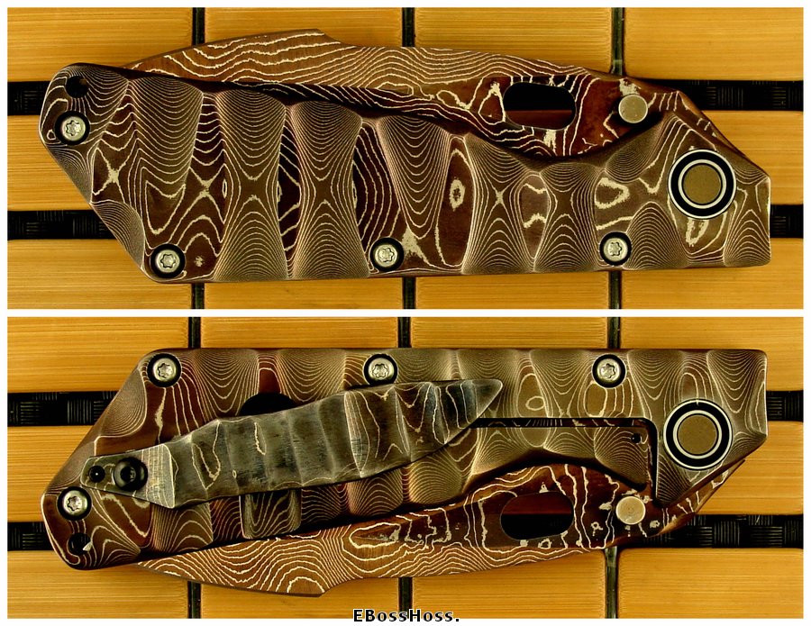 MSC Cobalt-Damascus XL SnG w/New Sealed-Bearing Pivot