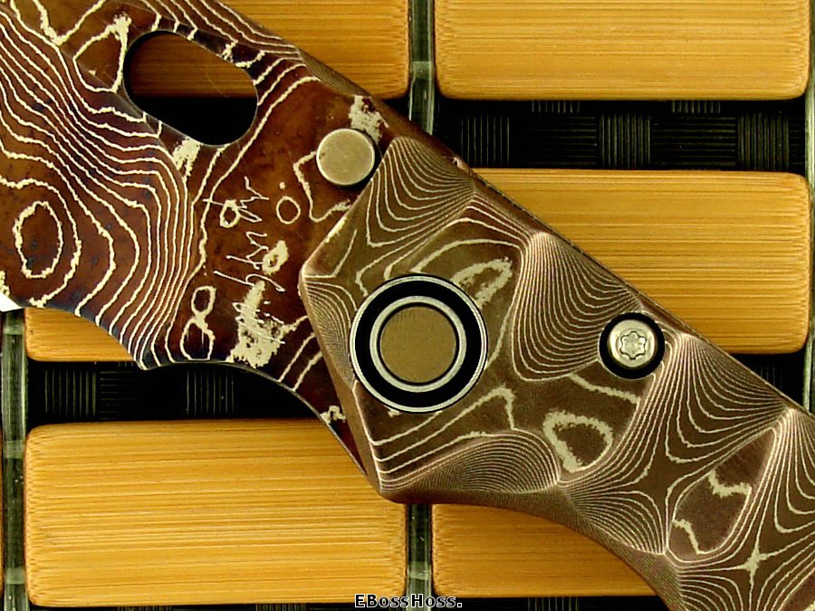 MSC Cobalt-Damascus XL SnG w/New Sealed-Bearing Pivot