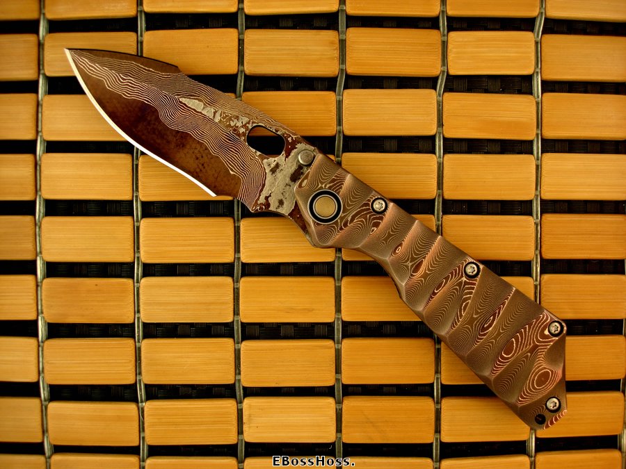 MSC Cobalt-Damascus XL SnG w/MSC Sealed-Bearing Pivot