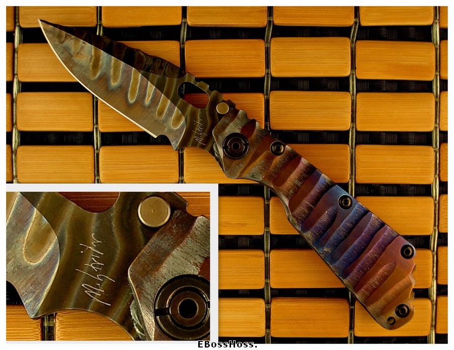 Mick Strider MSC All-Titanium SMF Dragon-spine Dagger Grind