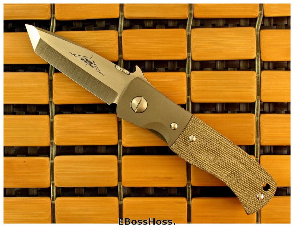 Ernie Emerson Custom Mini-CQC-7 Waved w/Bolsters