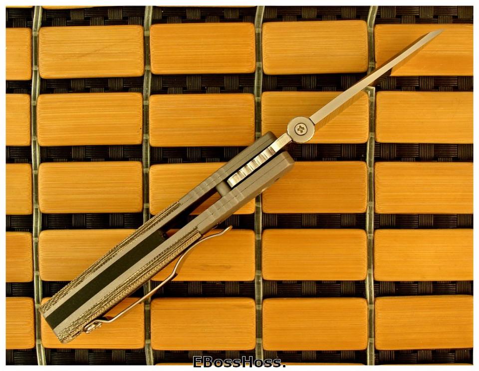 Ernie Emerson Custom Mini-CQC-7 Waved w/Bolsters