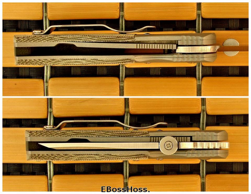 Ernie Emerson Custom Mini-CQC-7 Waved w/Bolsters