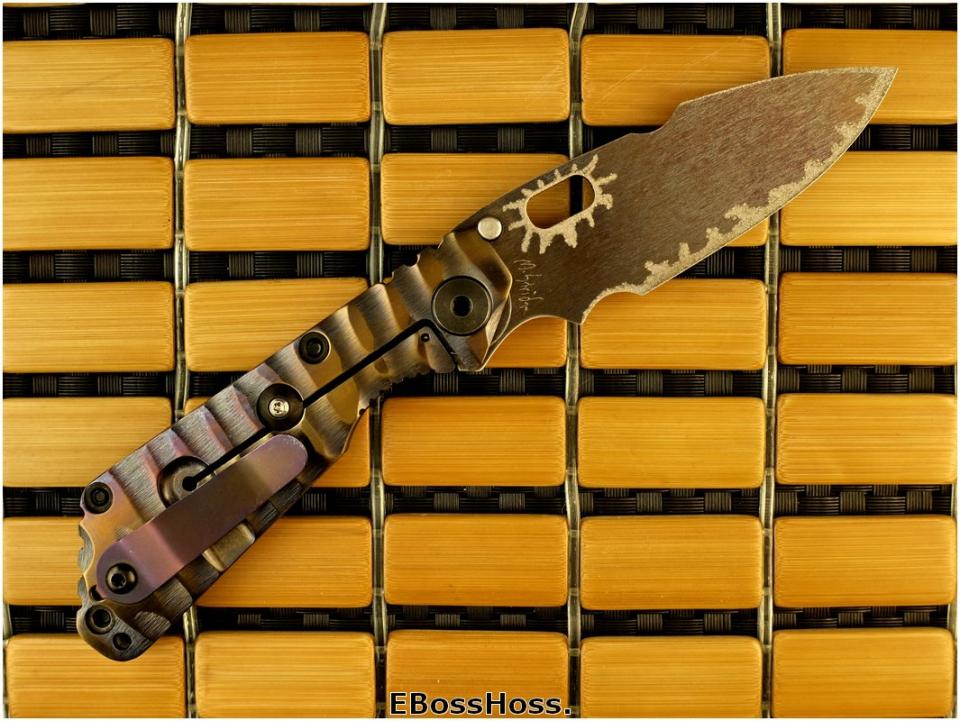 Mick Strider Custom (MSC) CF/TI Laminated SnG Dragon-spine