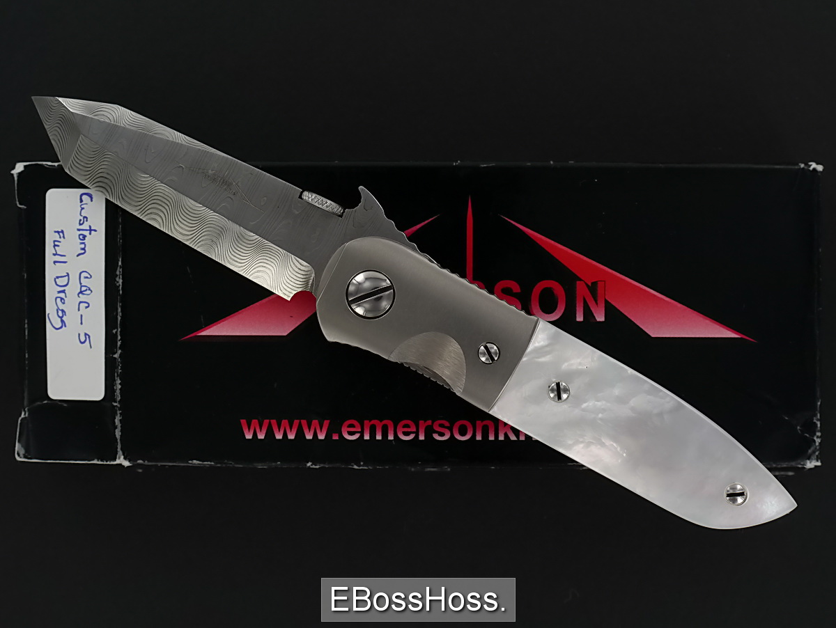 Ernie Emerson Full Dress Custom CQC-5 w/Damascus
