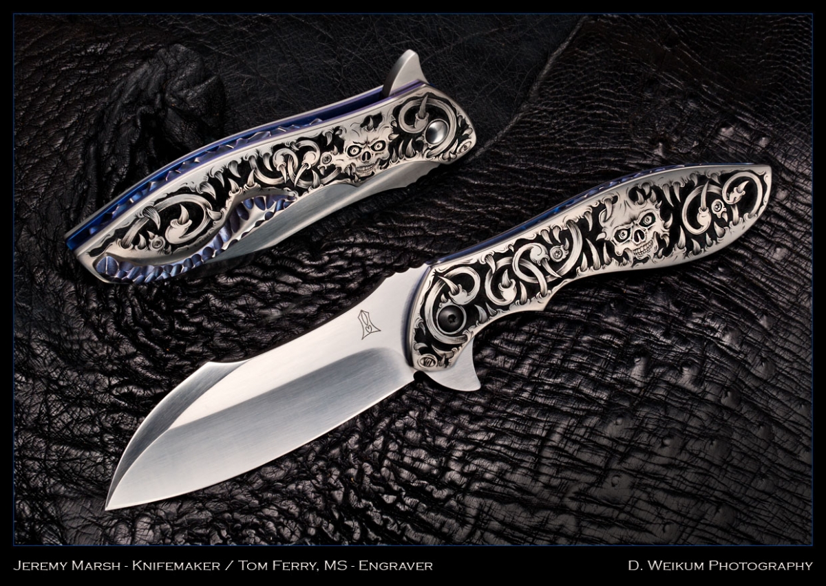 Jeremy Marsh Vanquish Flipper - Masterfully engraved by Tom Ferry