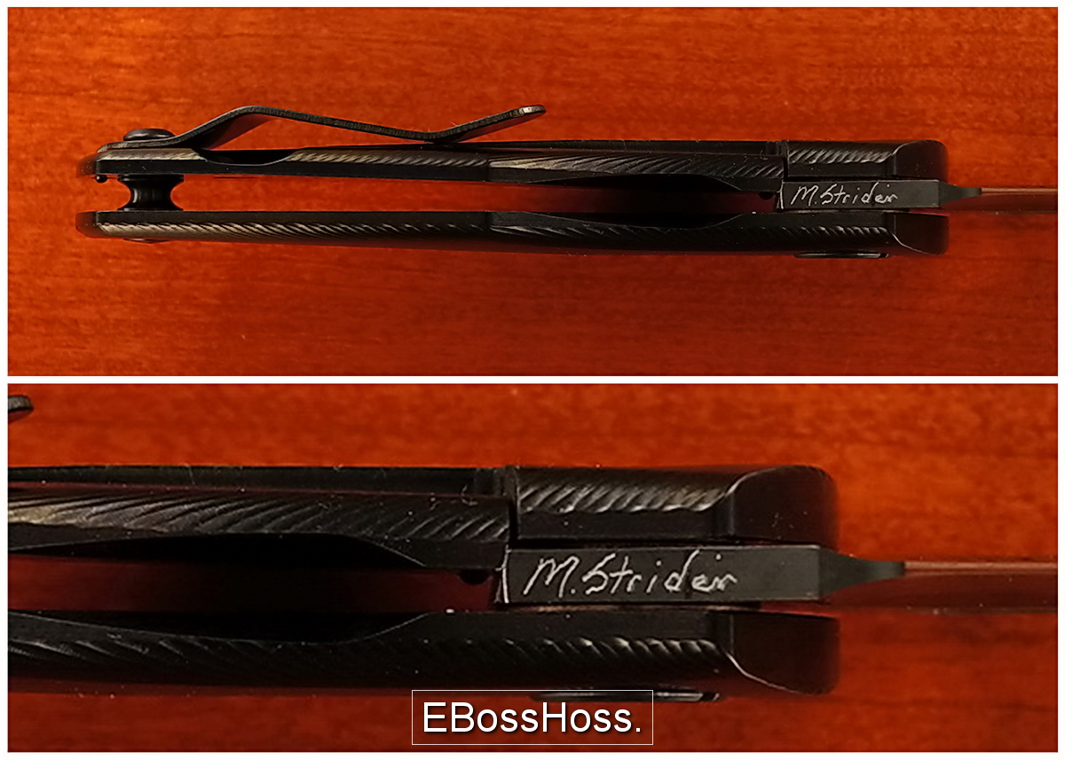 Mick Strider Custom (MSC) Nightmare SJ75-Mini Folder - Black PVD