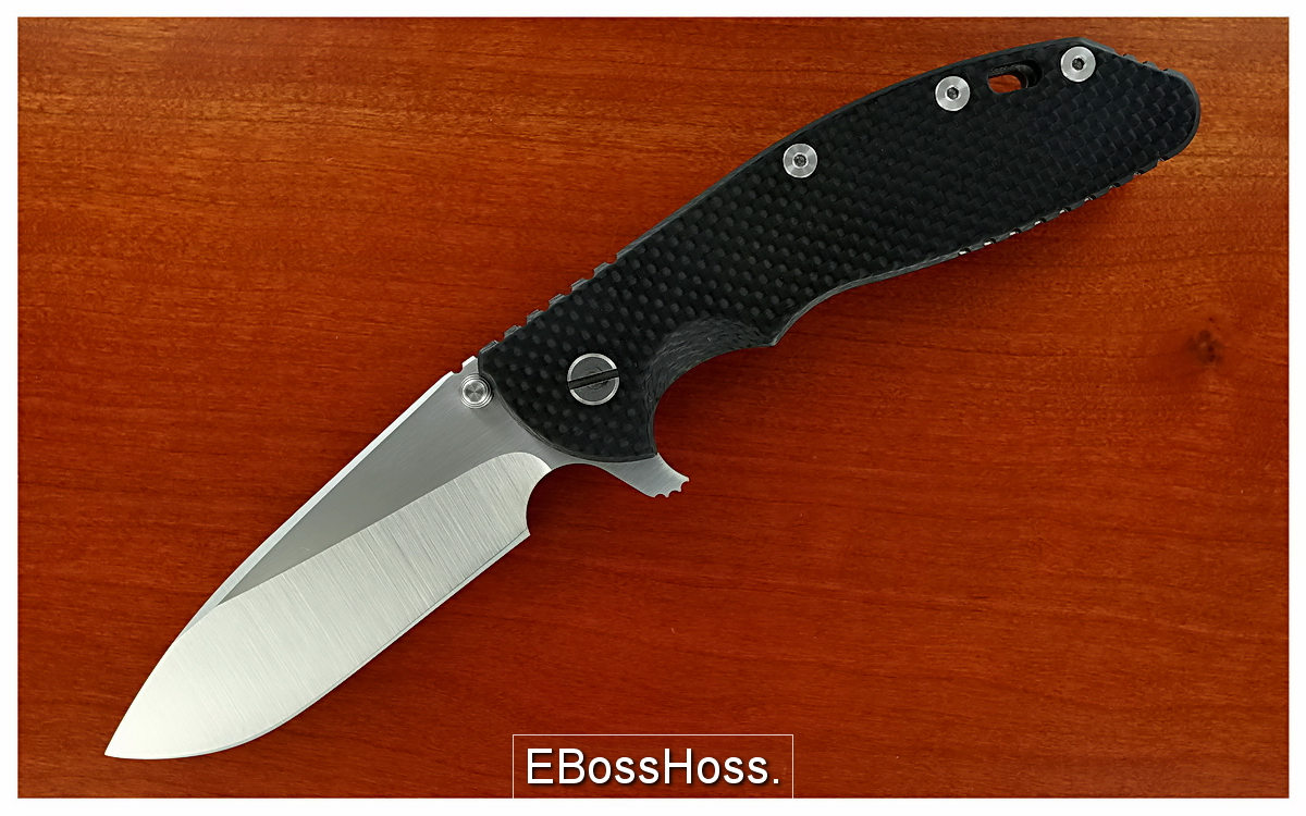 Rick Hinderer XM-24 Custom Flipper w/Steel Flame Skull