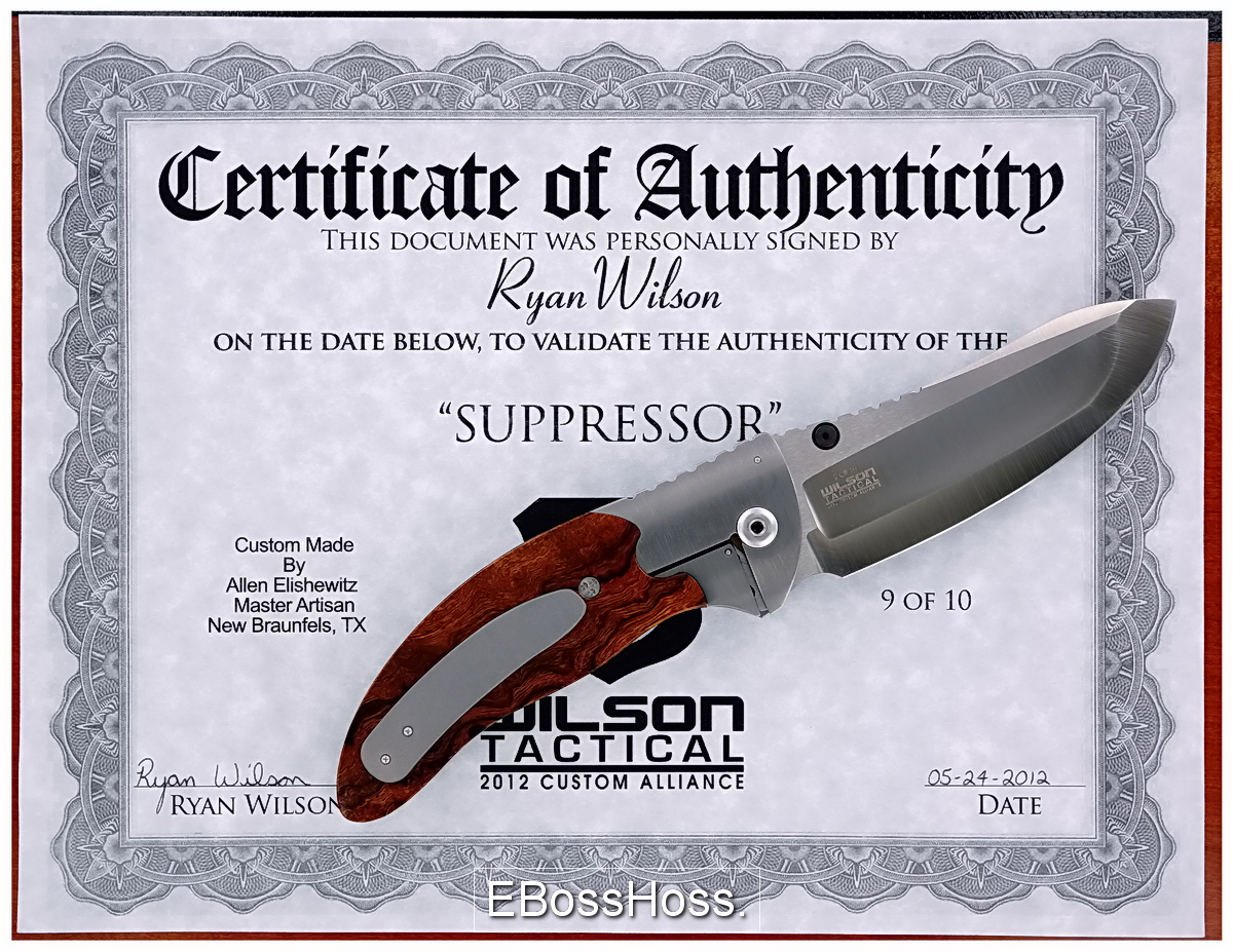 Allen Elishewitz / Wilson Tactical Suppressor