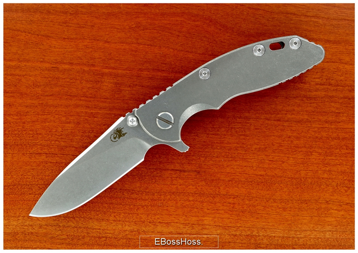 Hinderer XM-18 3-inch-Bladed Flipper w/Titanium Scale