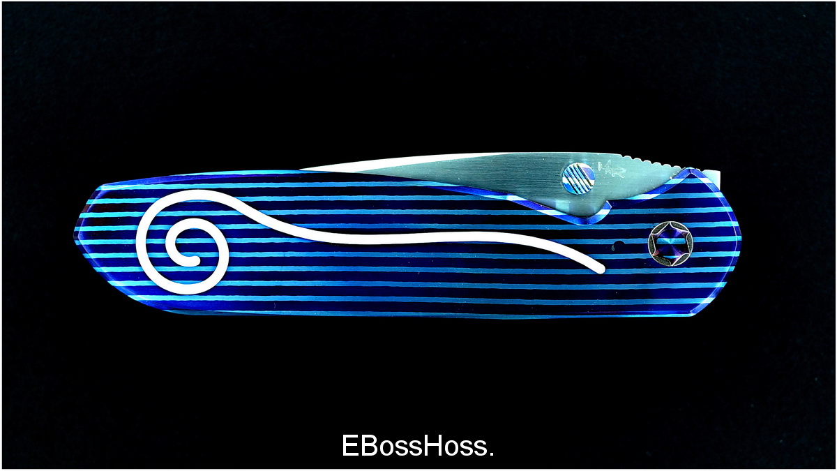 Michael Raymond Mokuti Estrella Integral Folder w/Argentium Silver Inlays