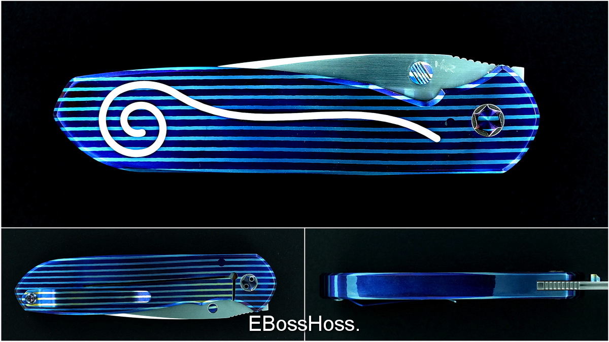 Michael Raymond Mokuti Estrella Integral Folder w/Argentium Silver Inlays