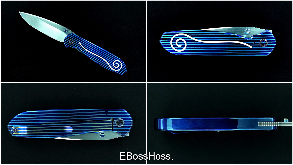 Michael Raymond Mokuti Estrella Integral Folder w/Argentium Silver Inlays