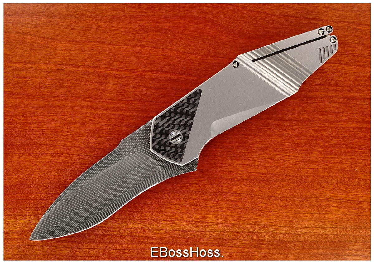 Gustavo Cecchini (GTC Knives) Federal H/C Flipper - Herringbone