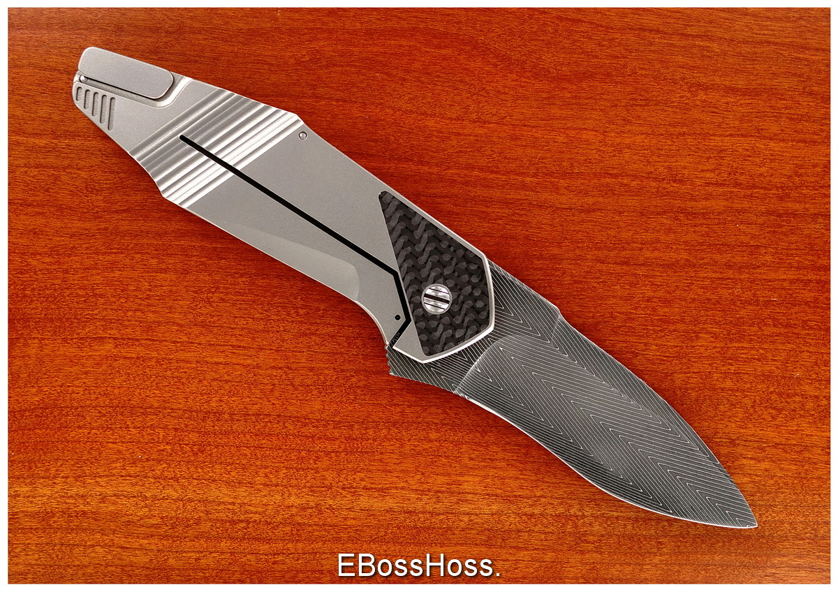 Gustavo Cecchini (GTC Knives) Federal H/C Flipper - Herringbone