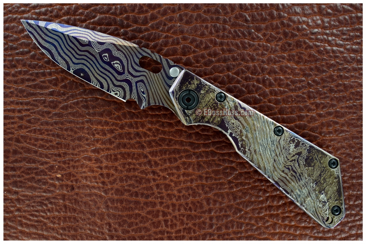 Mick Strider Custom Textured-Damascus SMF
