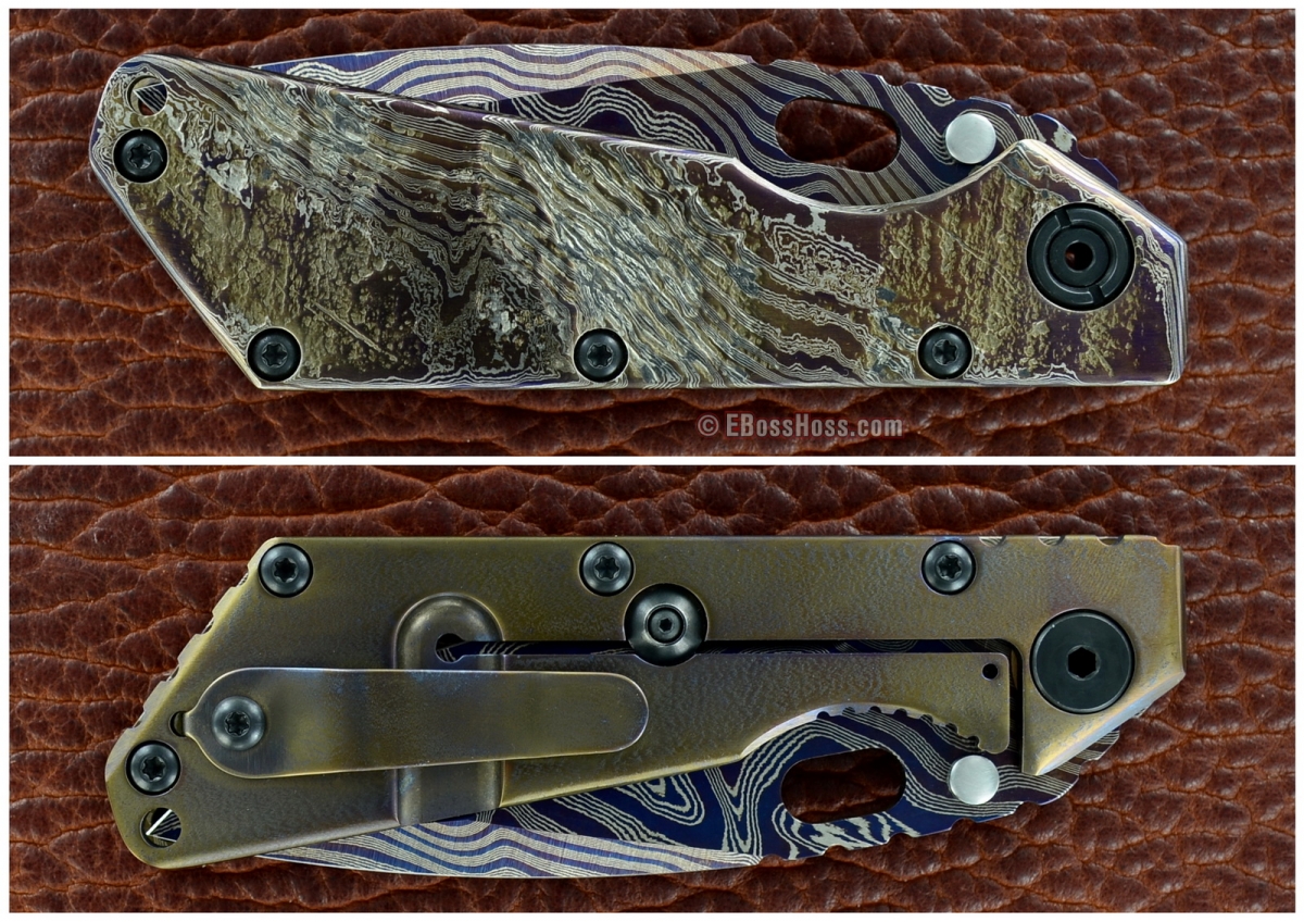 Mick Strider Custom Textured-Damascus SMF