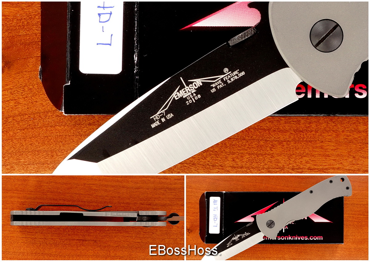 Ernie Emerson Black-Satin Hand-ground HD-7