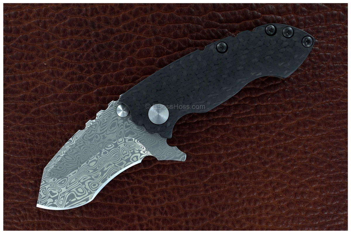  DIREWARE Custom Knives Damasteel Solo V4 Flipper