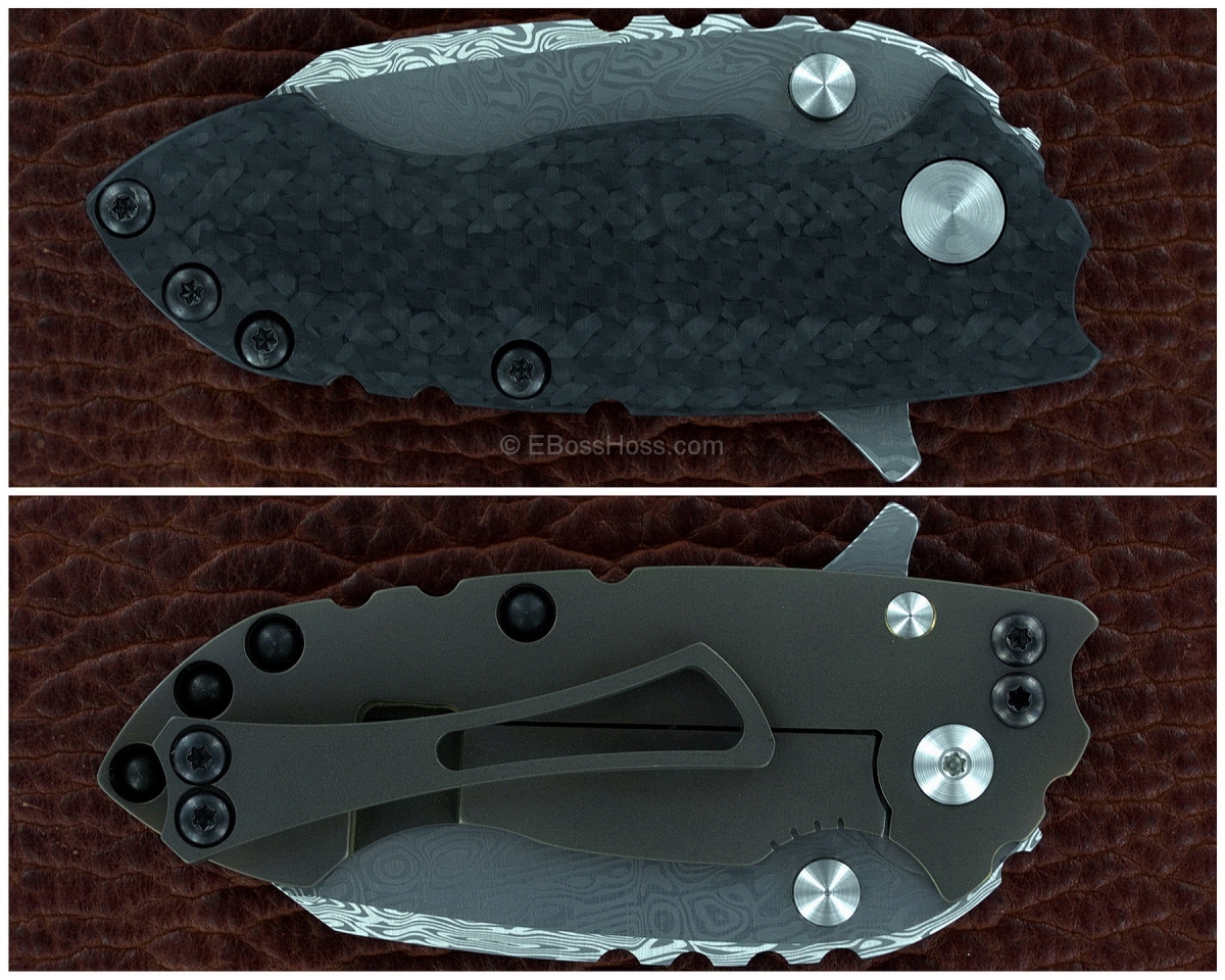 DIREWARE Custom Knives Damasteel Solo V4 Flipper