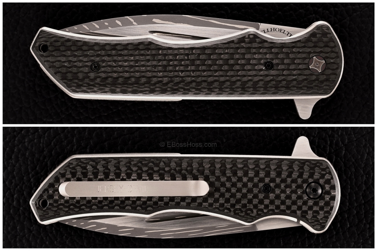 Bob Terzoula - Brian Fellhoelter Collab Damascus Jersey Devil Flipper