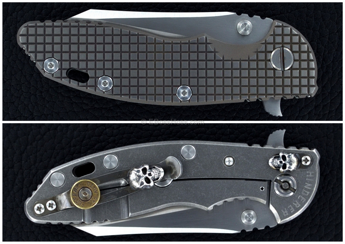 Rick Hinderer Custom XM-18 FRAG Wharncliffe Flipper