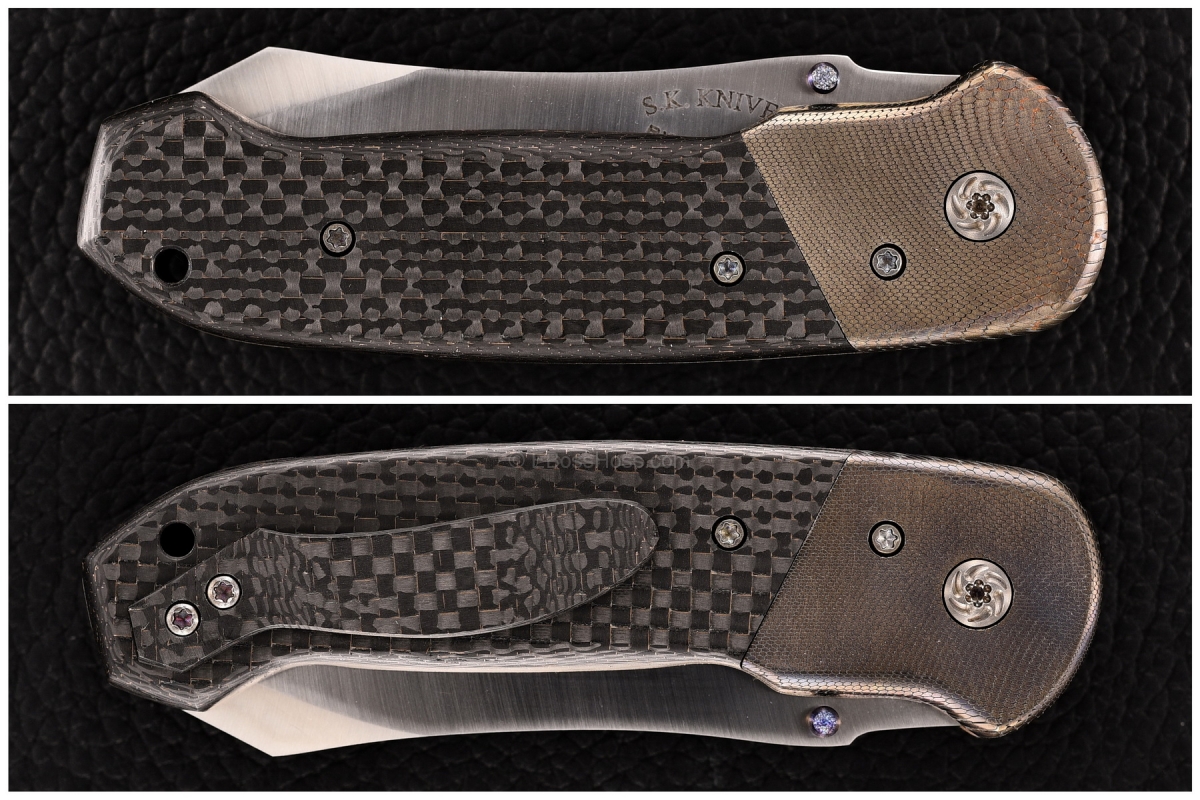 SK Knives (Steve Kelly) Custom Bolstered Collision Folder