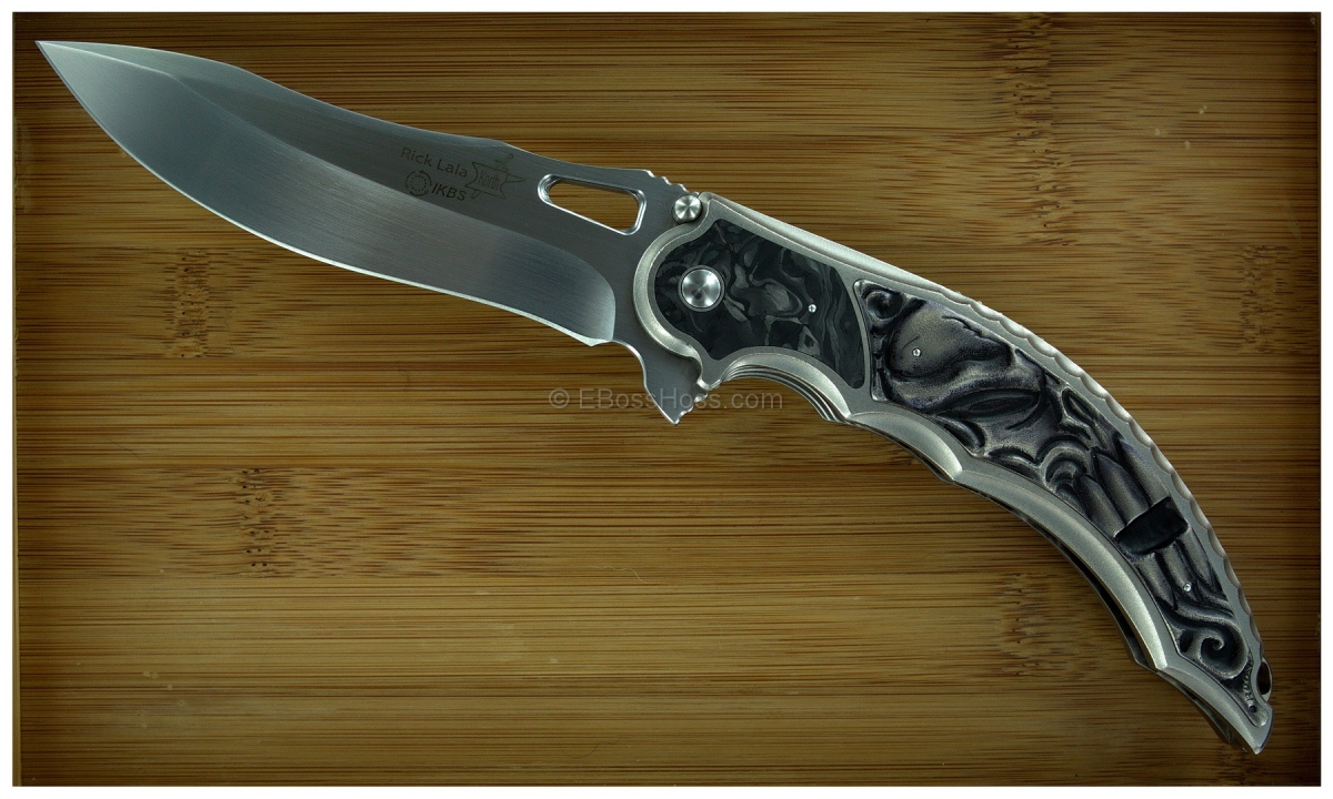  Korth Cutlery Carved Skull Reptile Flipper