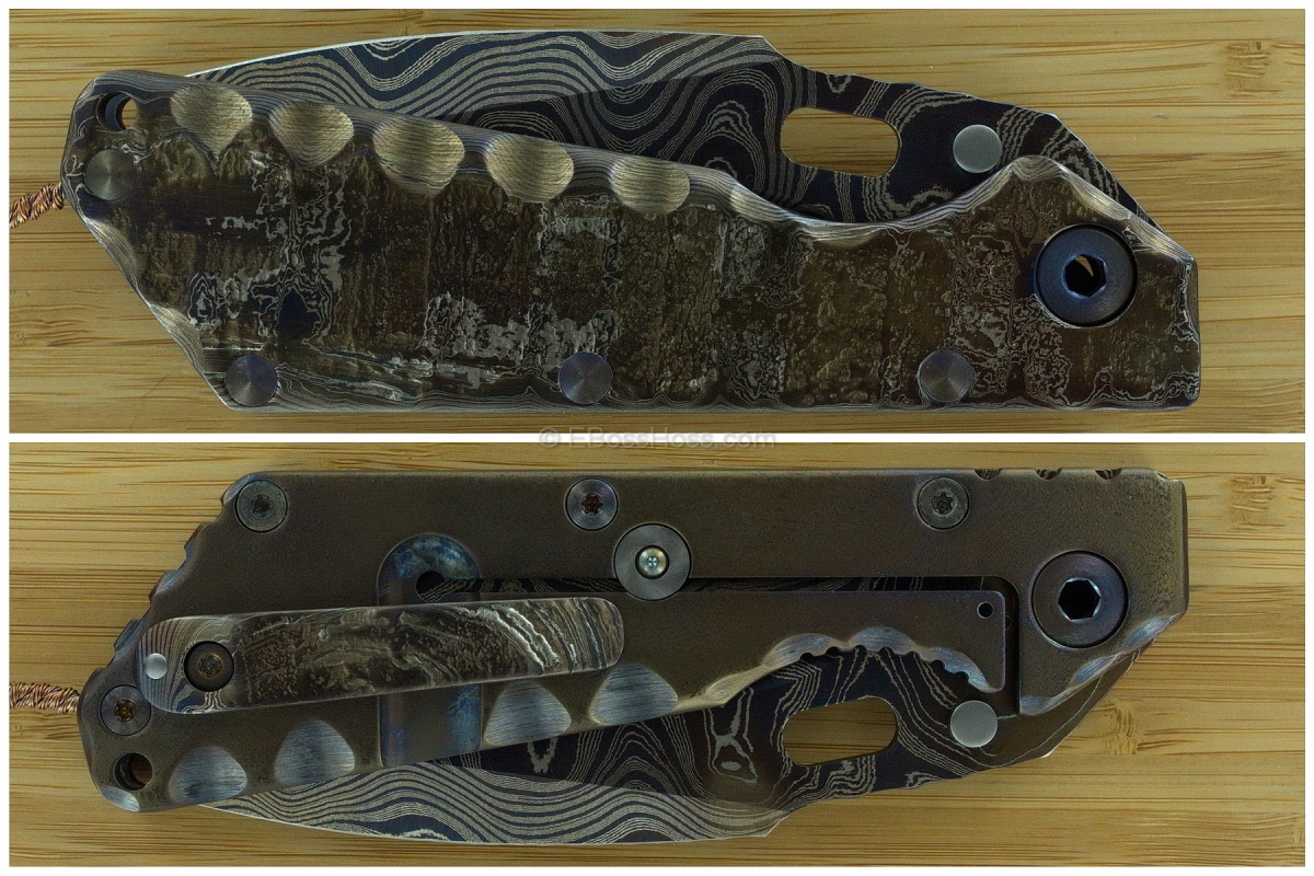 Mick Strider Custom Cobalt-Damascus Nightmare XL SnG w/ MSC Tail