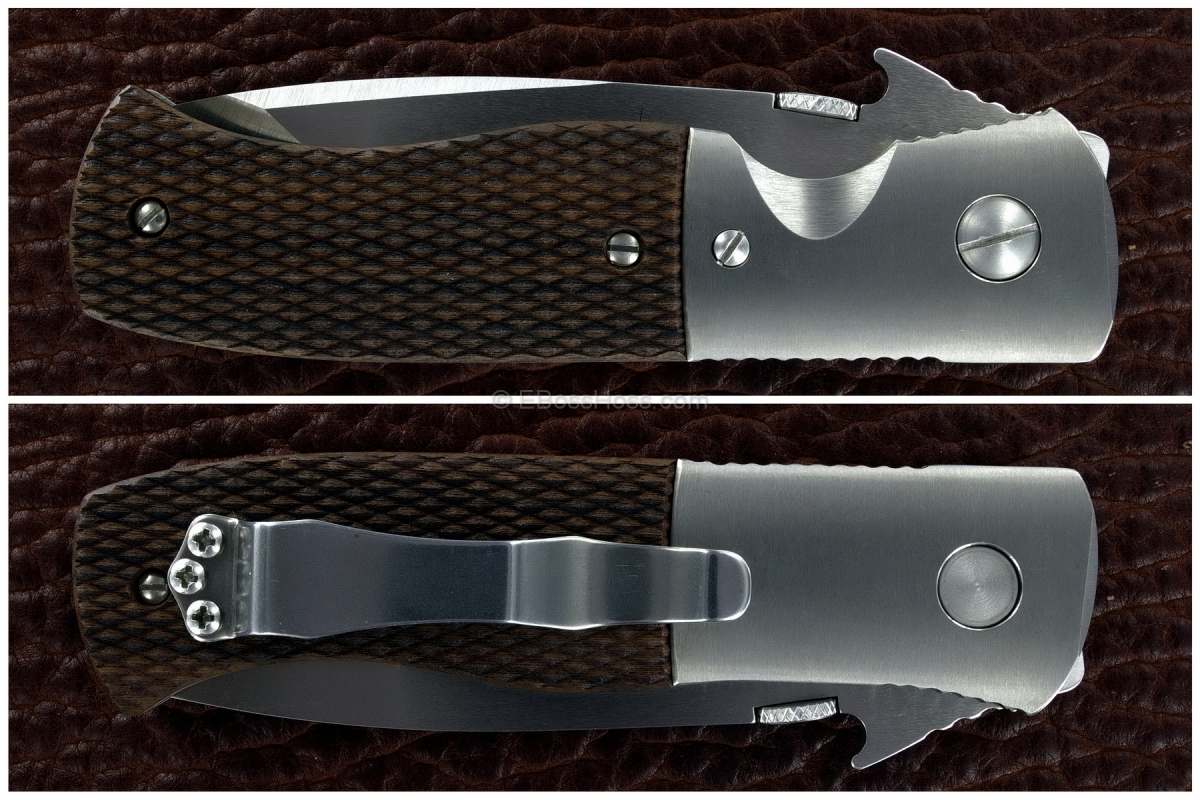 Ernie Emerson Checkered Walnut CQC-7 w/Wave