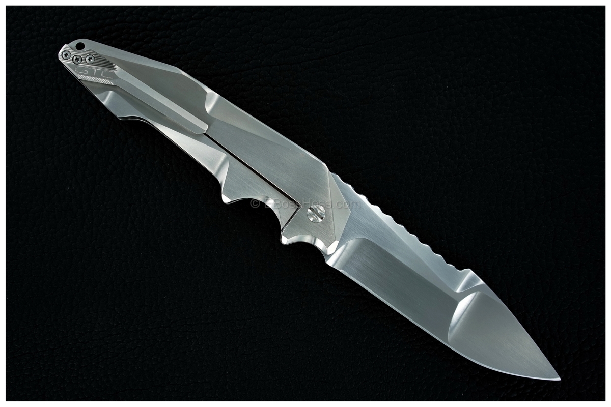 Gustavo Cecchini (GTC Knives) Titanium Plasma Flipper