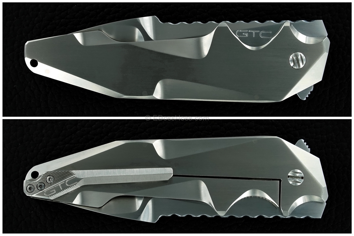 Gustavo Cecchini (GTC Knives) Titanium Plasma Flipper