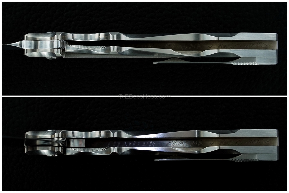 Gustavo Cecchini (GTC Knives) Titanium Plasma Flipper
