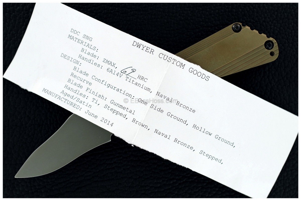 Duane Dwyer Custom Naval Bronze SnG