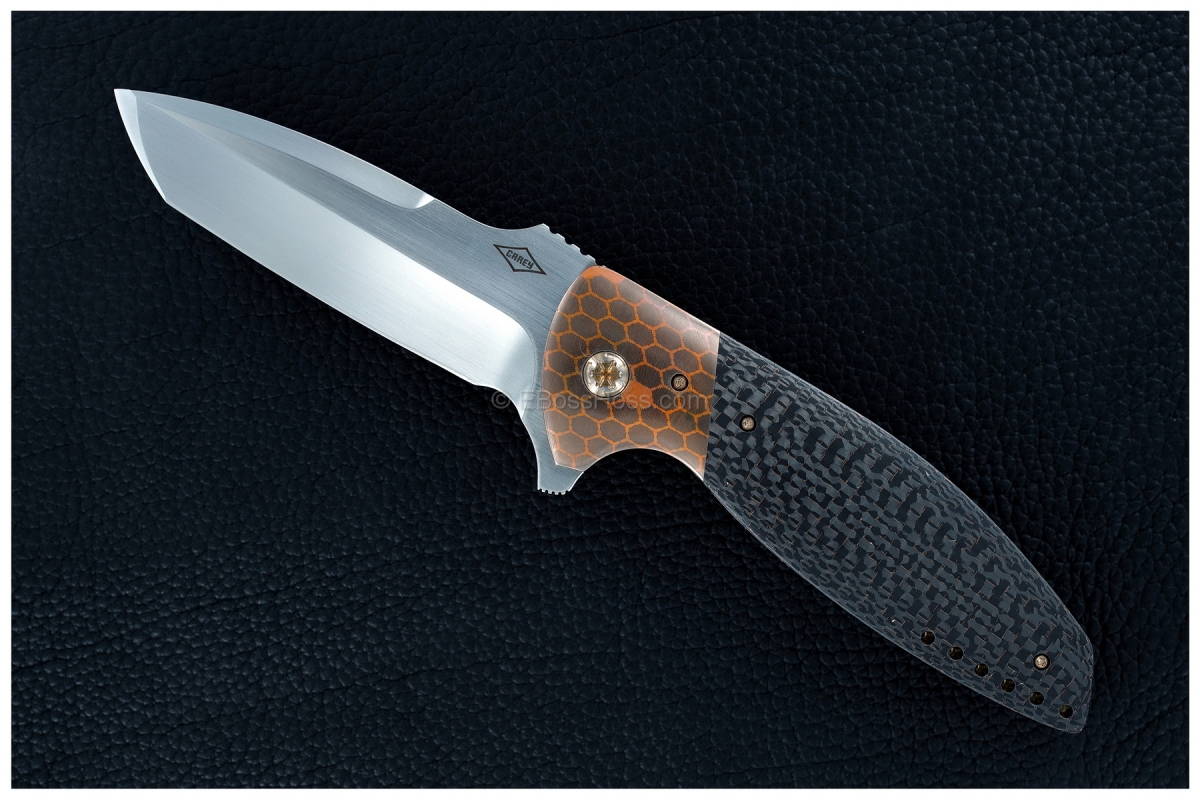 Peter Carey Custom Deluxe Cayman XL Tanto Flipper