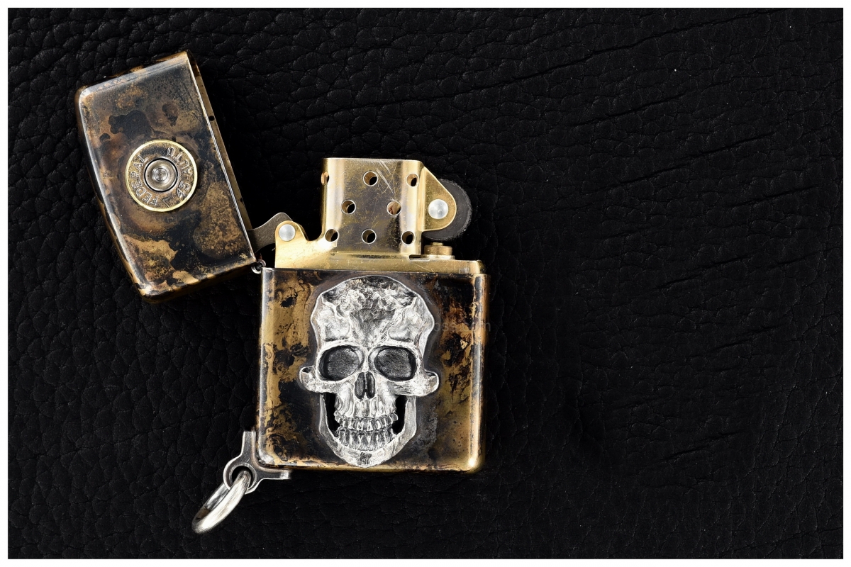 Steel Flame Custom Darkness Zippo Lighter