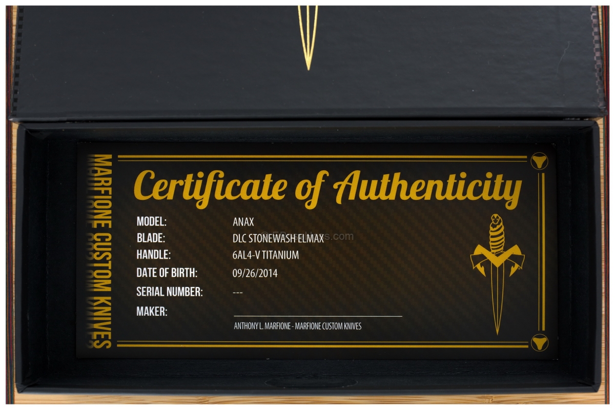 Tony Marfione (Microtech) Custom Anax