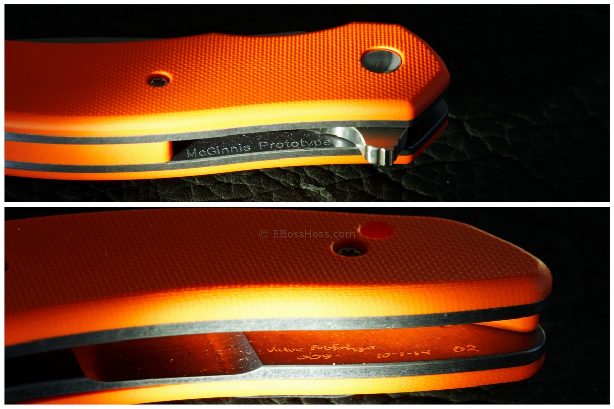 Gerry McGinnis Custom Valve Linerlock Flipper Prototype