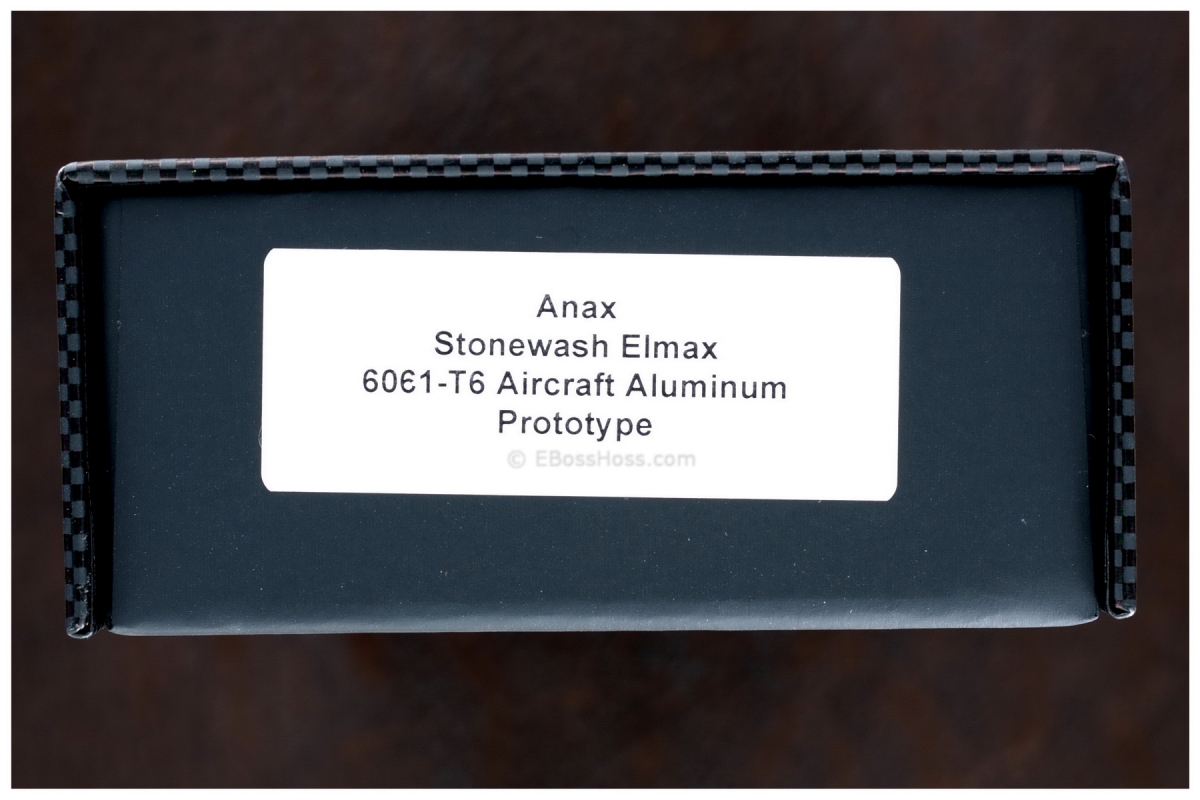 Tony Marfione (Microtech) Custom-ground Anax Prototype