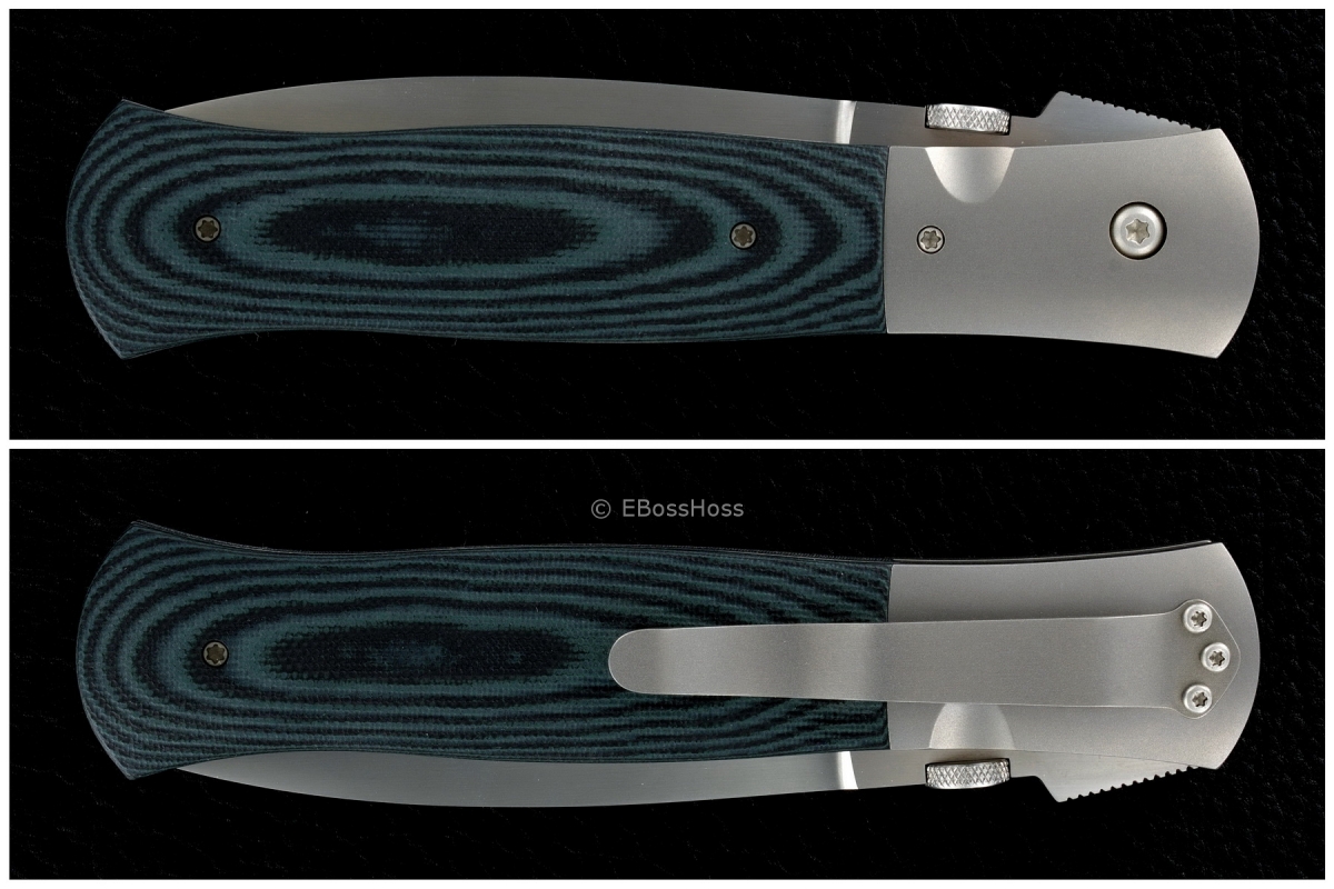 John W. Smith Custom Bolstered Large Folding Dagger Flicker