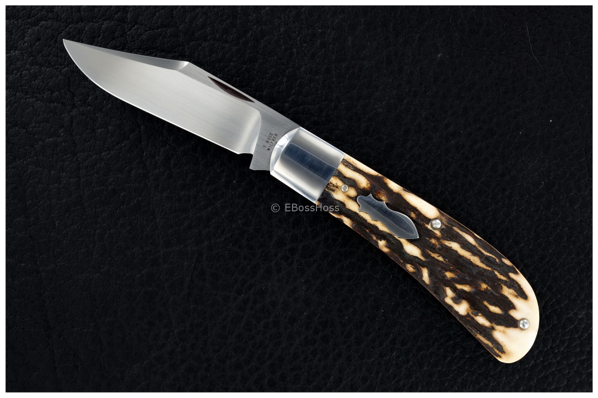 Tony Bose Stag Lanny's Clip Slip Joint Folder